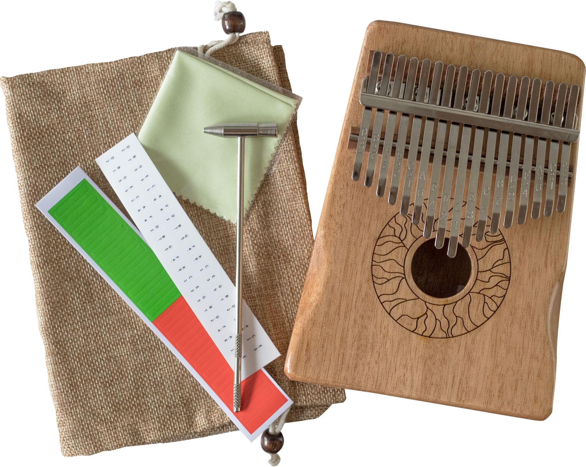 Galerijní obrázek č.4 Perkuse WOODMAN MKLM17 Mahagony Kalimba - Natural