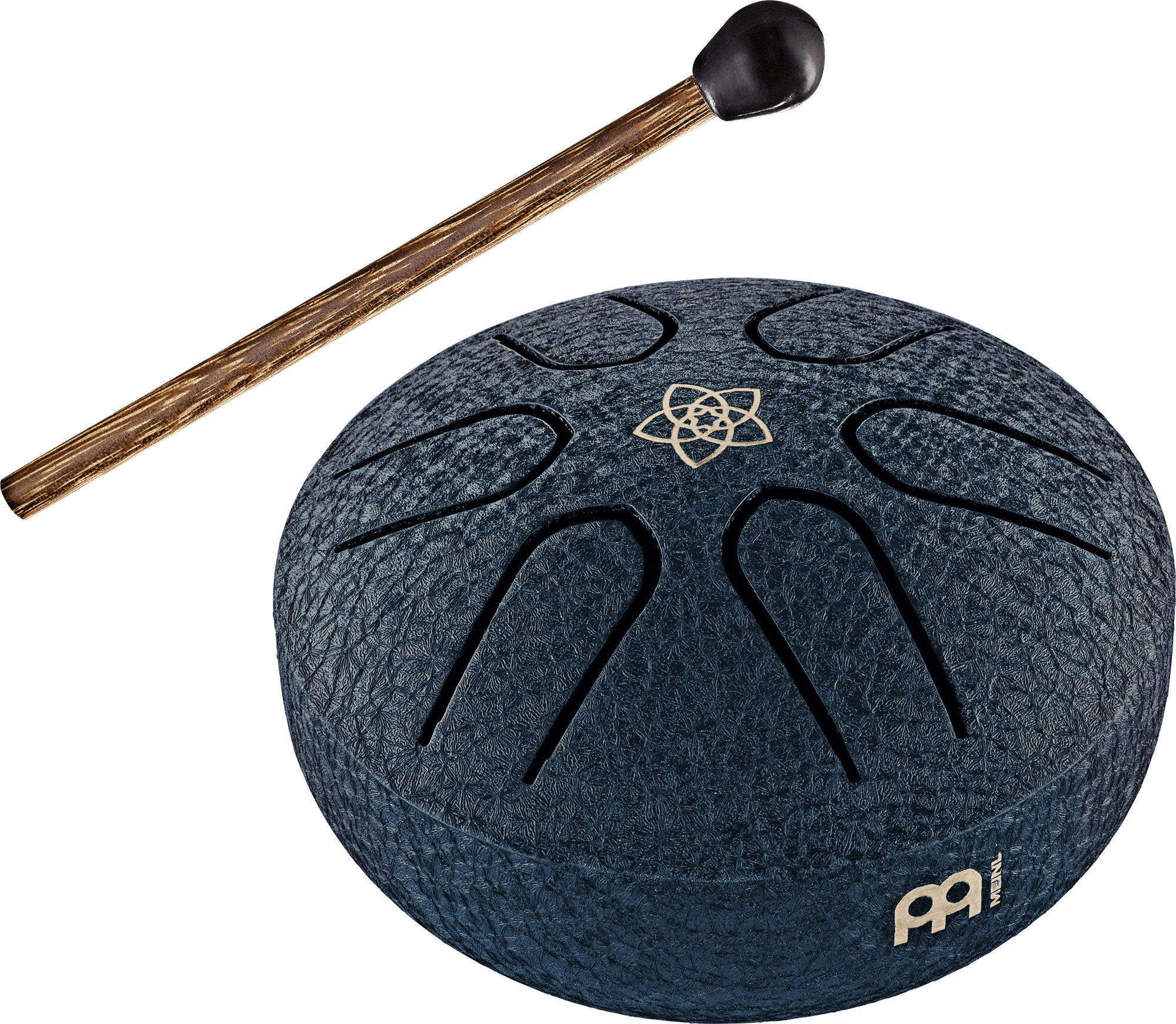 Hlavní obrázek Melodické nástroje MEINL Sonic Energy PSTD2NBVF Pocket Steel Tongue Drum A Major - Navy Blue/Venus Flower