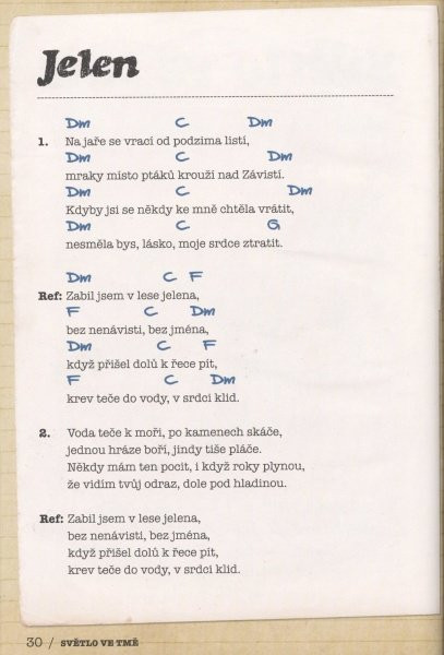 Galerijní obrázek č.2 Zpěvníky a učebnice PUBLIKACE Jelen - Zpěvník