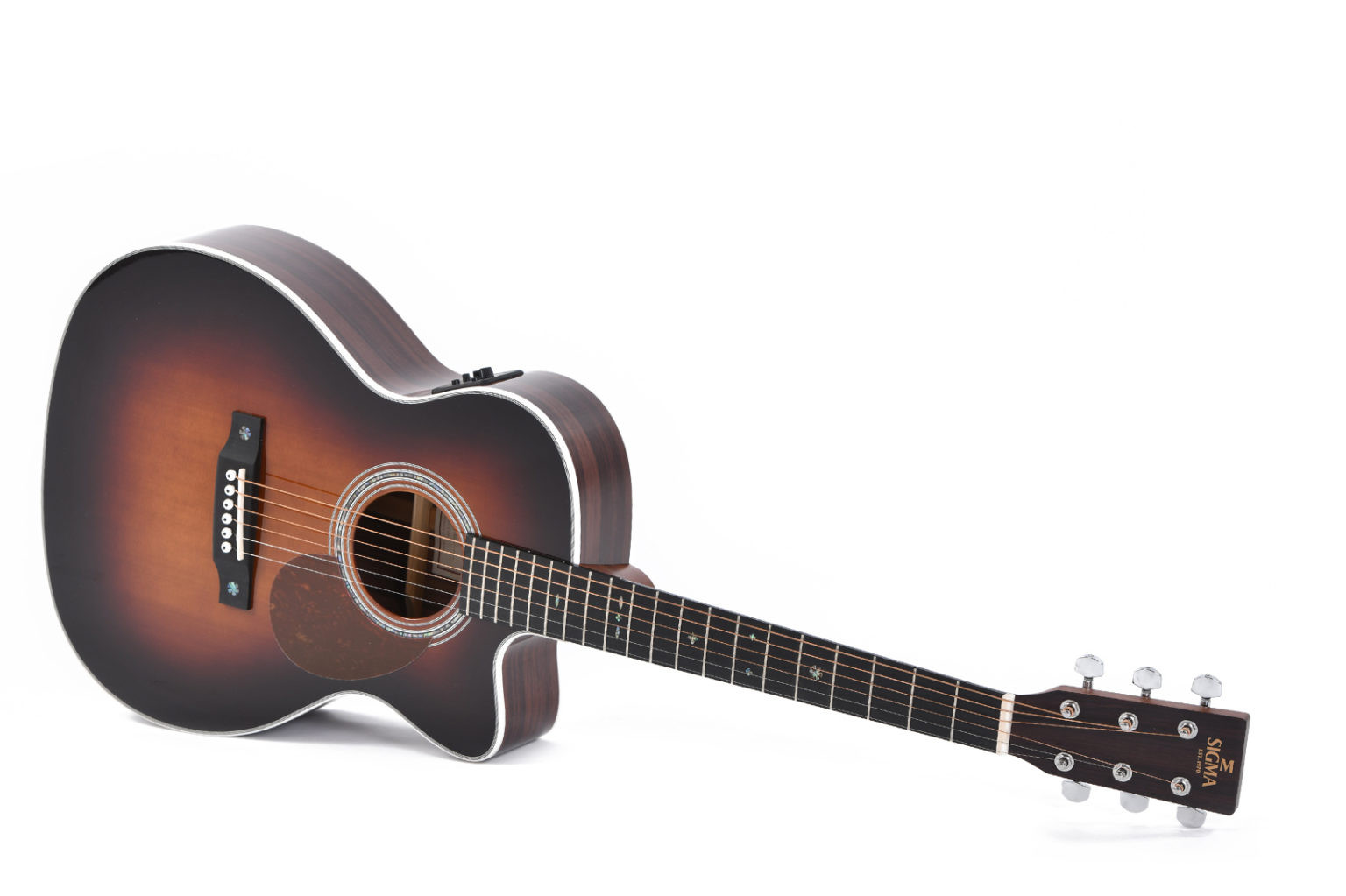 Hlavní obrázek Další tvary SIGMA GUITARS OMTC-1E-SB - Sunburst High Gloss