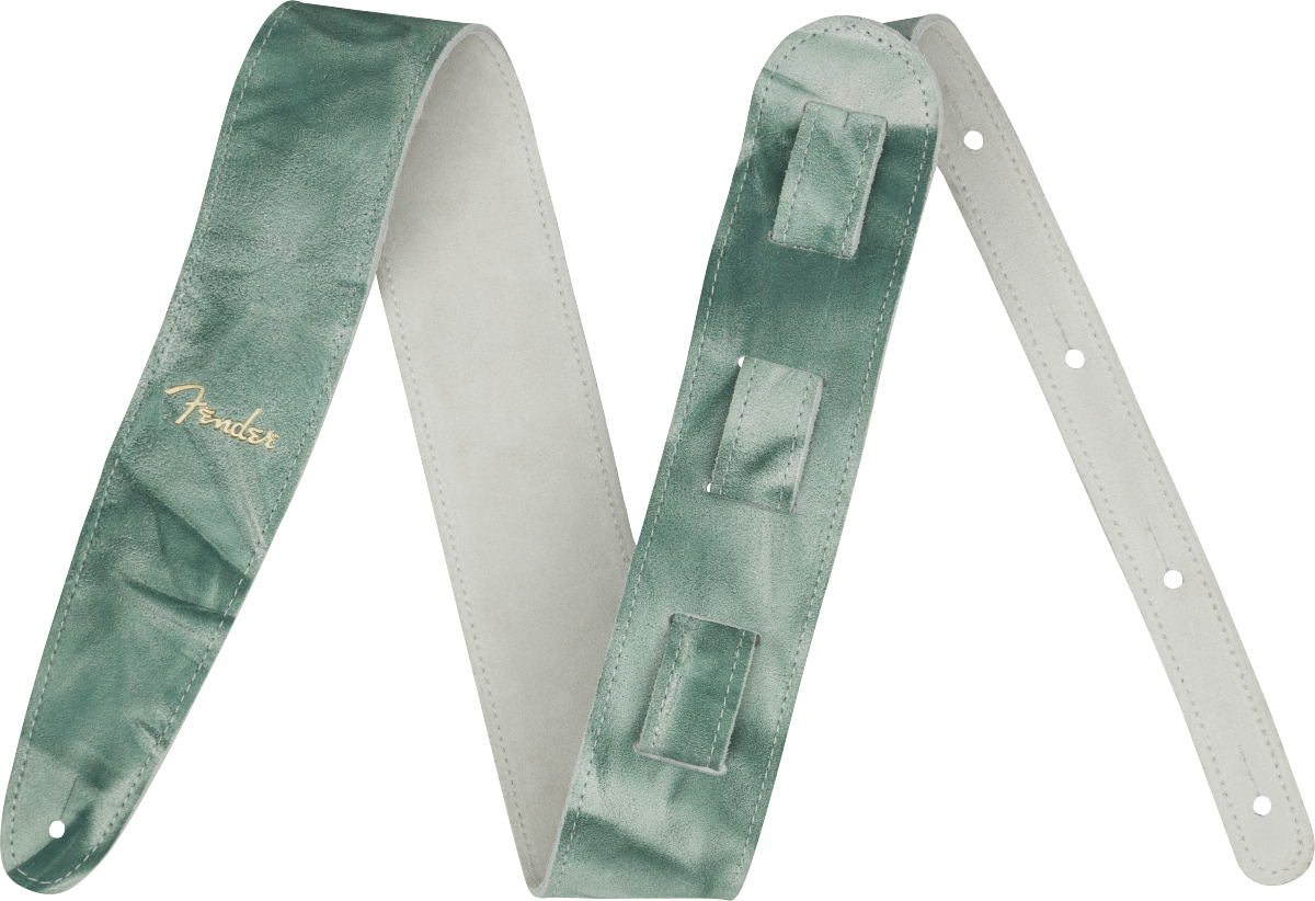 Hlavní obrázek Kožené/koženkové FENDER Tie Dye Leather Strap Sage Green