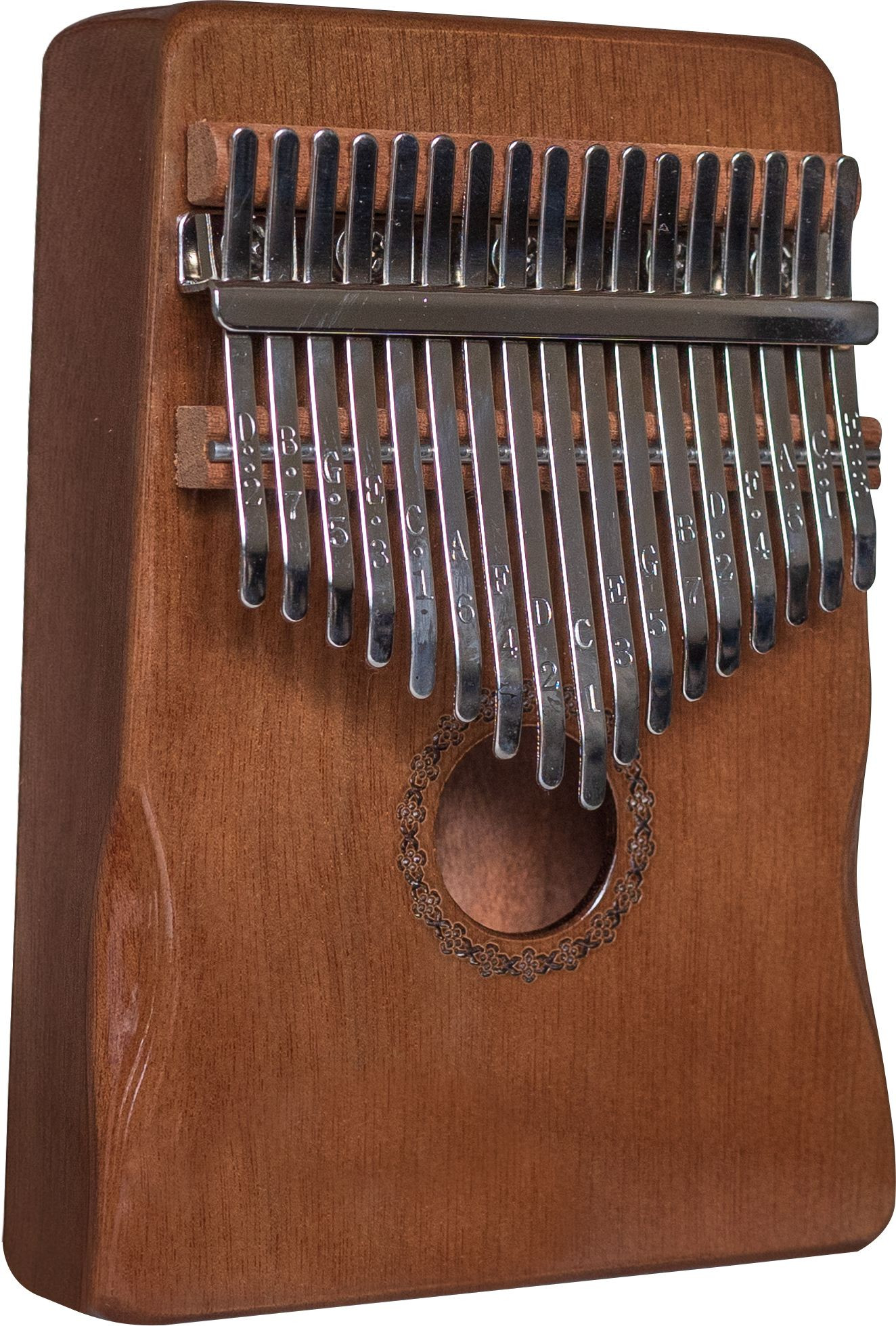 Hlavní obrázek Perkuse WOODMAN MKLM17BR Mahagony Kalimba - Brown
