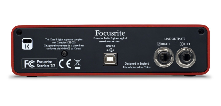 Galerijní obrázek č.1 USB zvukové karty FOCUSRITE Scarlett 2i2