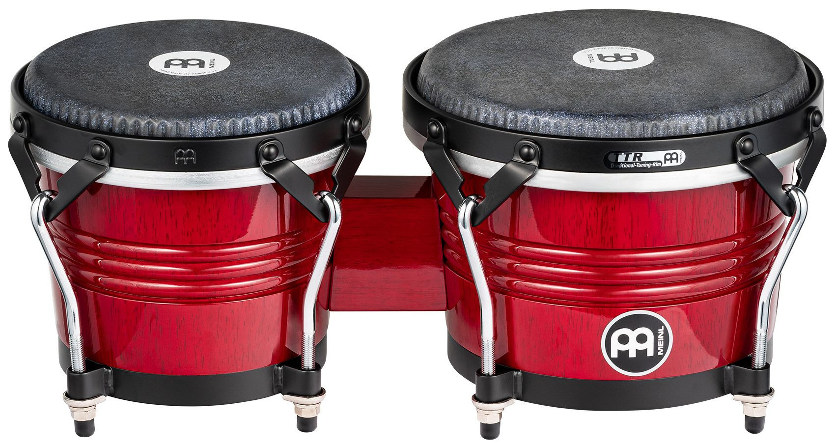 Hlavní obrázek Perkuse MEINL WBTR300WR Marathon Traditional Bongo 6 3/4” Macho & 8” Hembra -  Wine Red