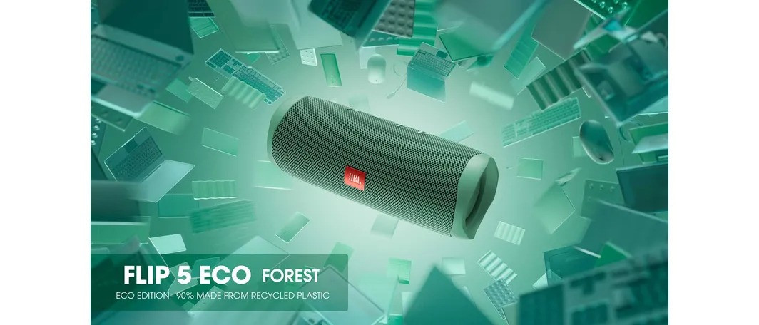 Galerijní obrázek č.6 Přenosné (na ven, na cesty) JBL Flip5 ECO Forest Green