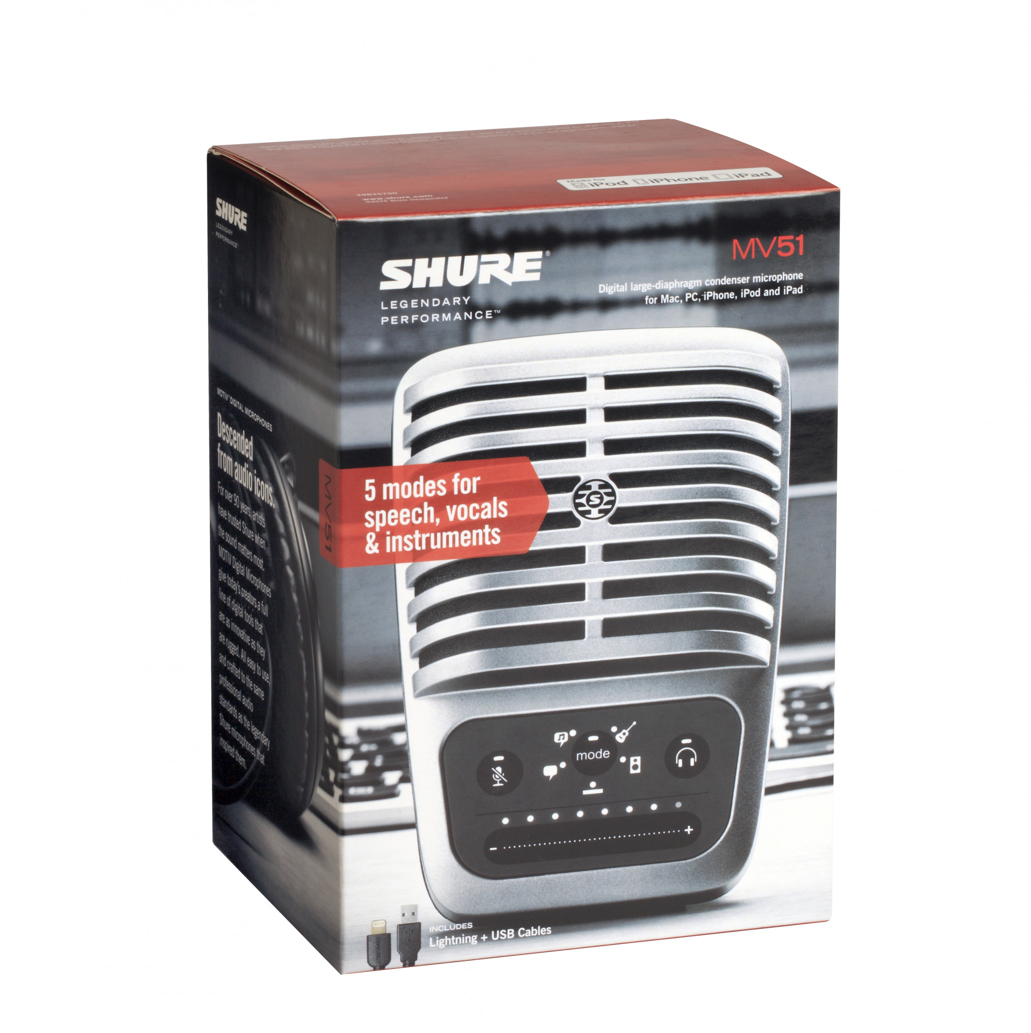 Galerijní obrázek č.3 USB mikrofony SHURE MOTIV MV51