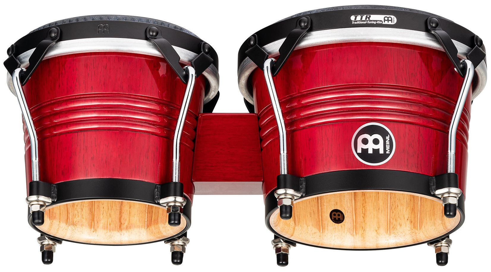 Galerijní obrázek č.2 Perkuse MEINL WBTR300WR Marathon Traditional Bongo 6 3/4” Macho & 8” Hembra -  Wine Red