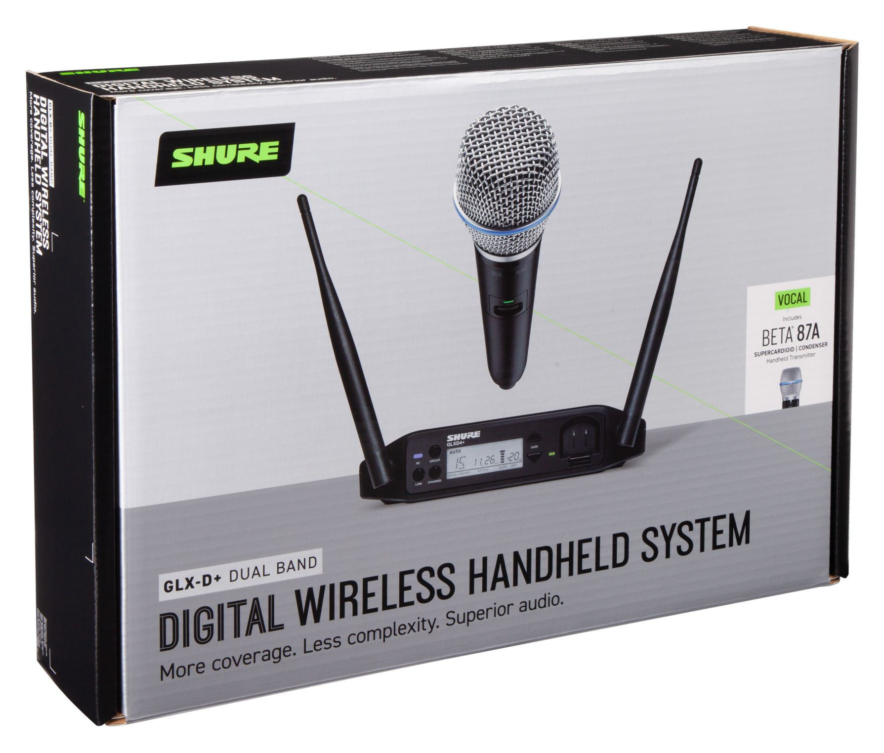 Galerijní obrázek č.1 S ručním mikrofonem SHURE GLXD24+/B87A