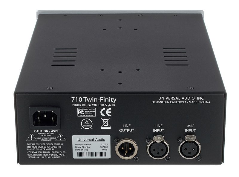 Galerijní obrázek č.1 Mikrofonní a linkové předzesilovače UNIVERSAL AUDIO 710 Twin-Finity