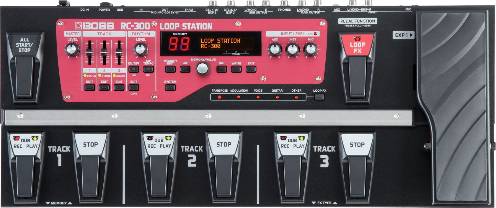 Galerijní obrázek č.2 Looper BOSS RC-300 - Loop station