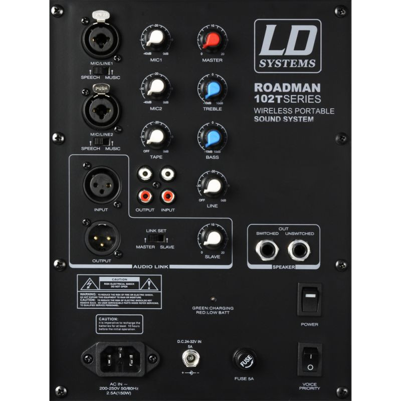 Galerijní obrázek č.2 Aktivní reproboxy LD SYSTEMS Roadman 102 - Portable PA Speaker with Headset