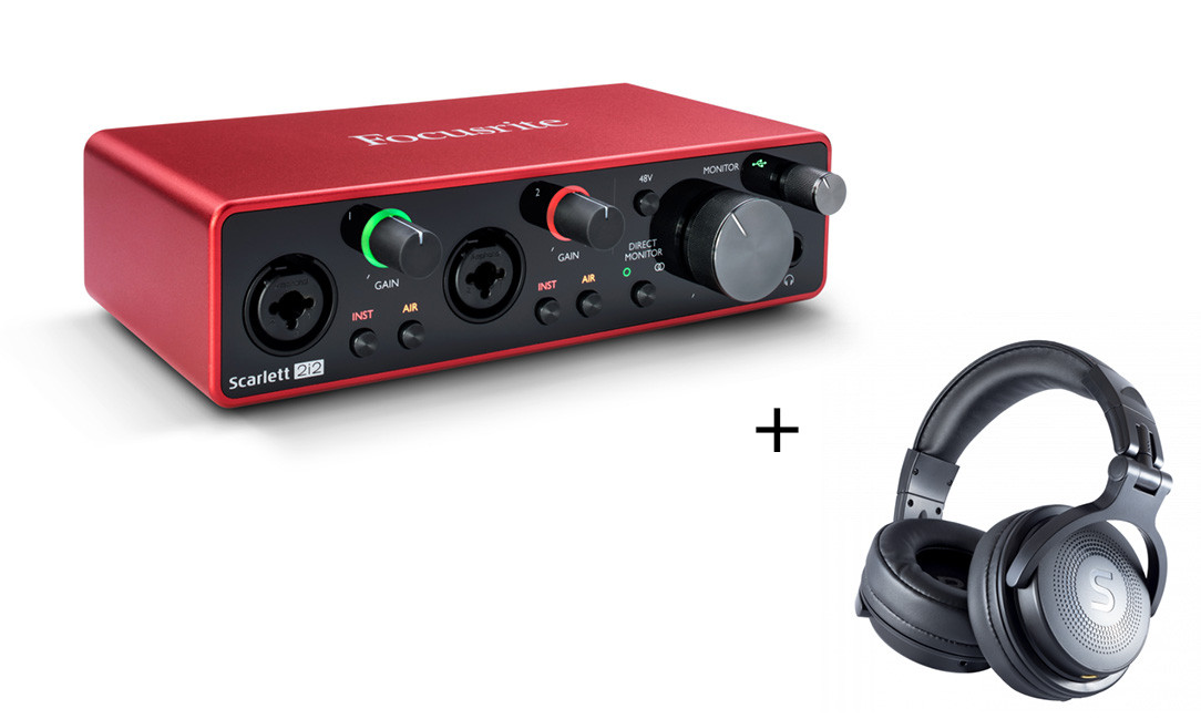 Hlavní obrázek USB zvukové karty FOCUSRITE Scarlett 2i2 3G + Soundeus Fidelity 30 SET