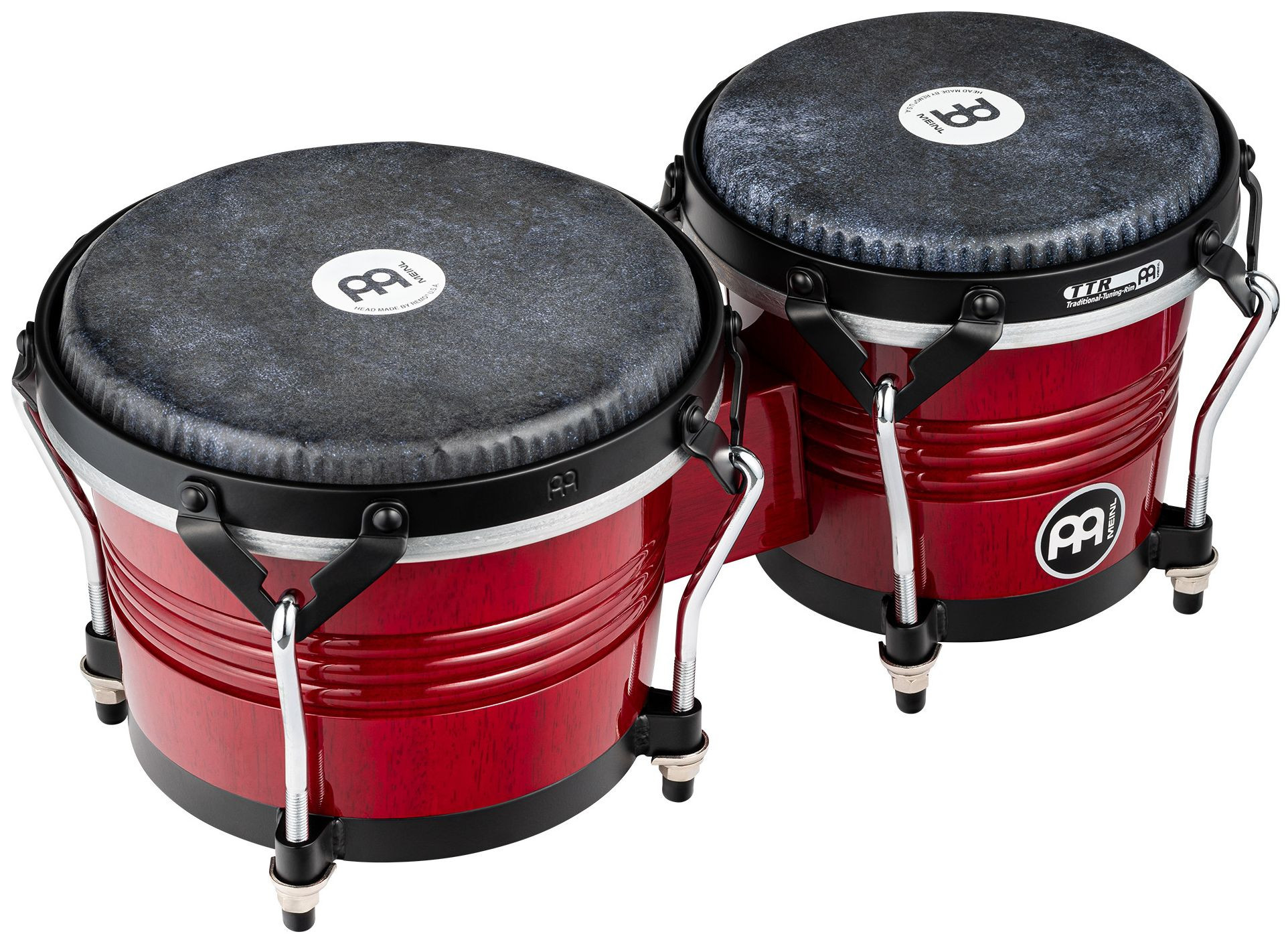 Galerijní obrázek č.1 Perkuse MEINL WBTR300WR Marathon Traditional Bongo 6 3/4” Macho & 8” Hembra -  Wine Red