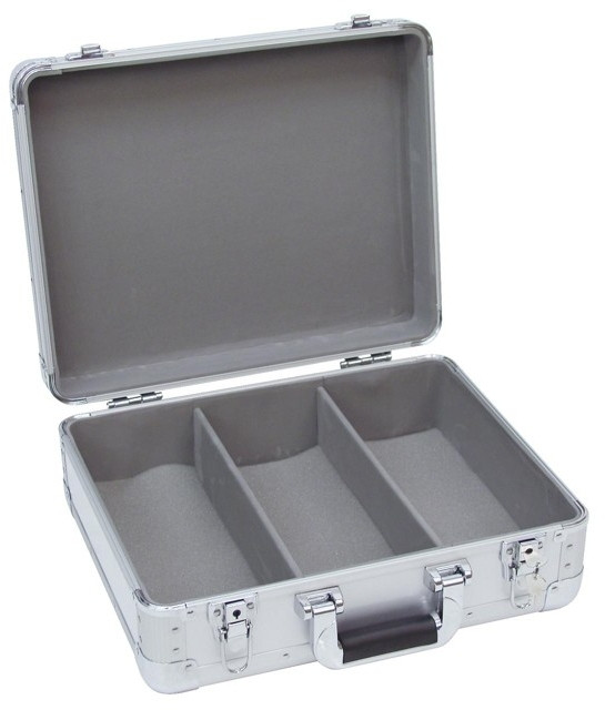 Galerijní obrázek č.1 Přepravní boxy pro DJs ROADINGER CD Case Alu Digital Booking stříbrný