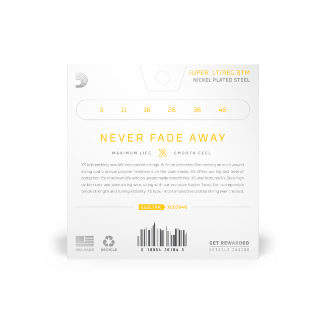 Galerijní obrázek č.1 Tvrdost .009 D'ADDARIO XSE0946--3 Pack