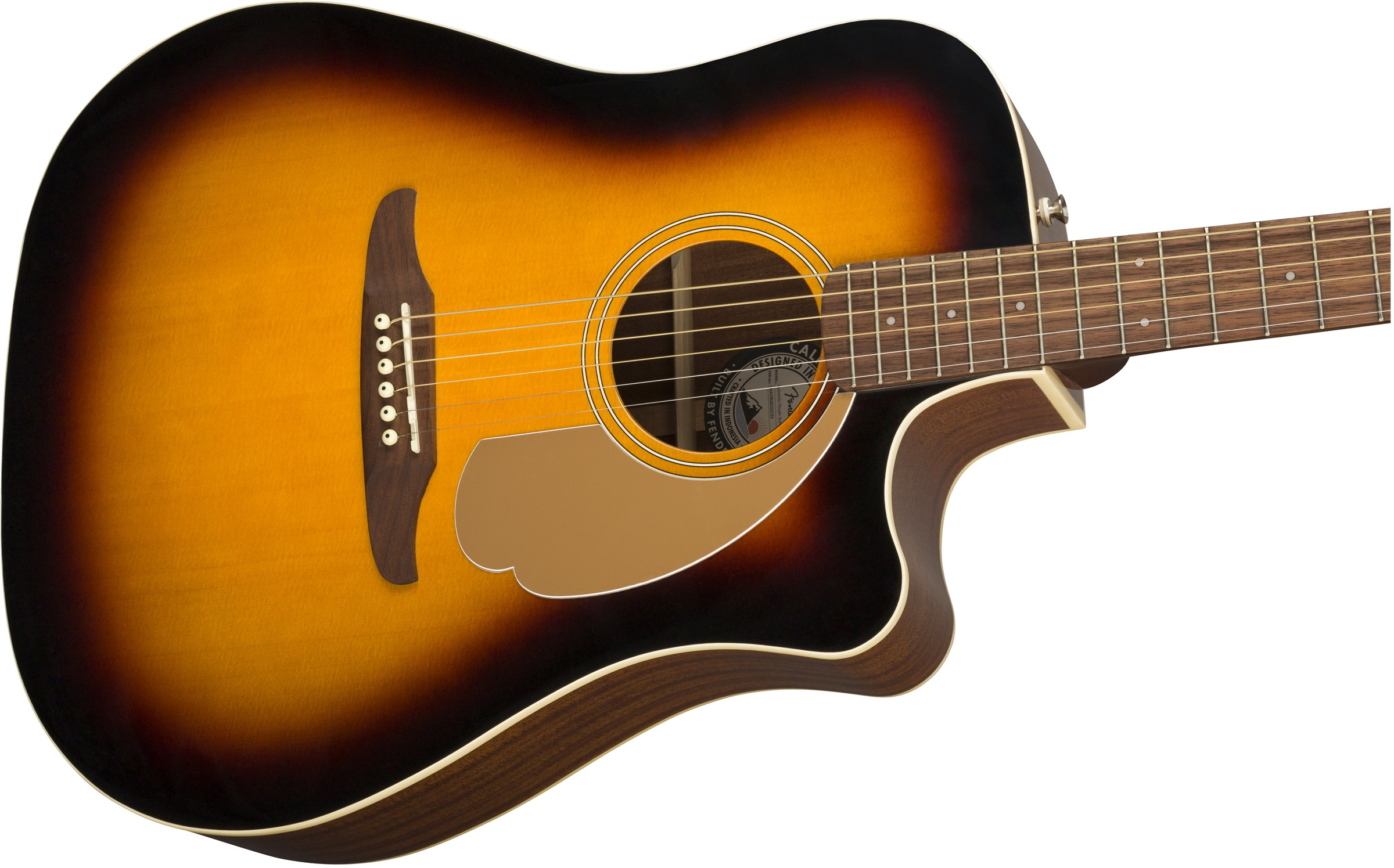 Galerijní obrázek č.3 Dreadnought FENDER Redondo Player - Sunburst/Walnut