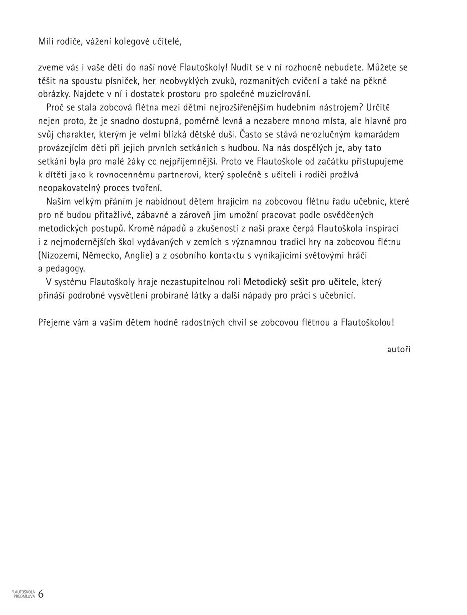 Galerijní obrázek č.2 Zpěvníky a učebnice PUBLIKACE Flautoškola 1 - Eva Kvapilová, Jan Kvapil