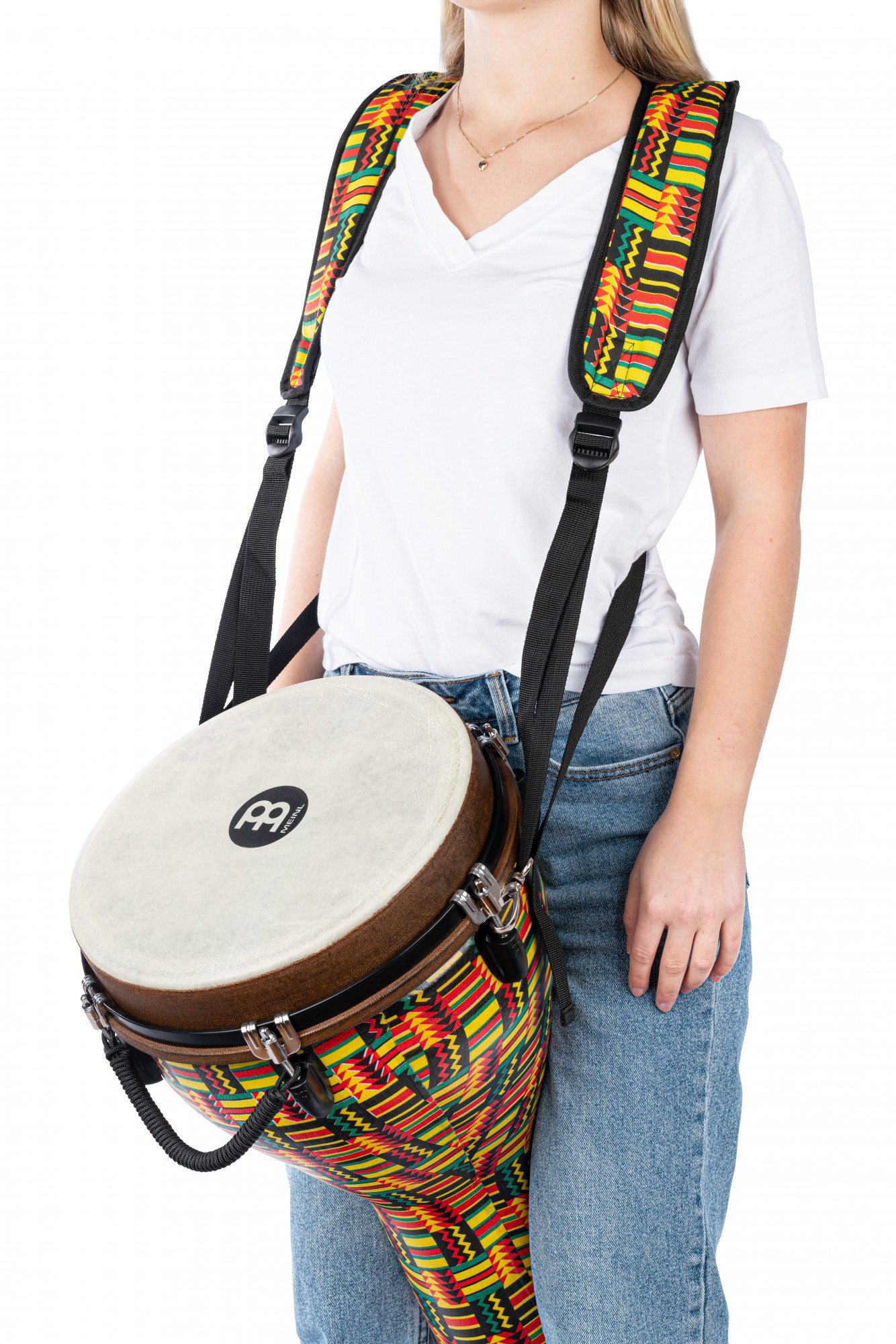Galerijní obrázek č.1 Stojany a držáky pro perkuse MEINL MDJS1SI Designer Djembe Strap - Simbra
