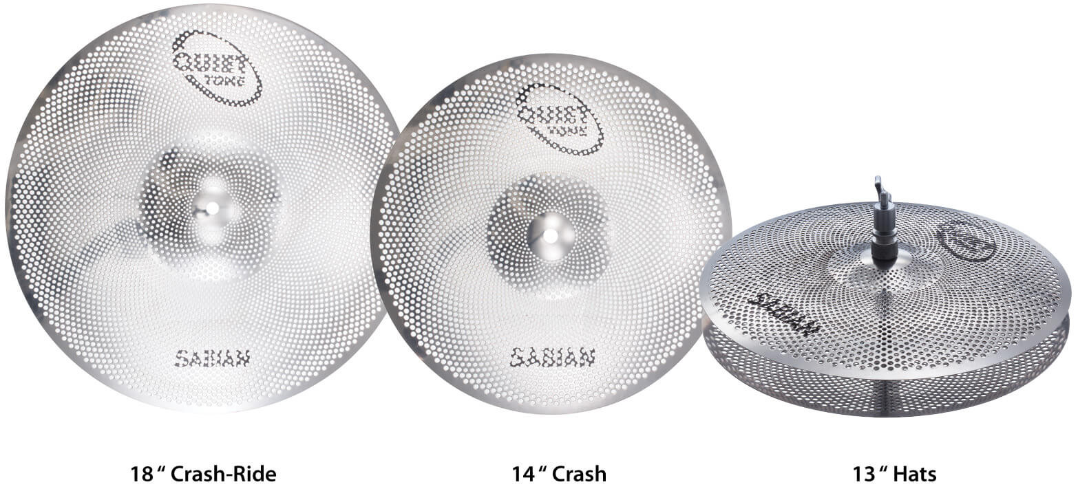 Galerijní obrázek č.3 Tréninkové pady SABIAN QTPC502 Quiet Tone Practice Cymbal Set
