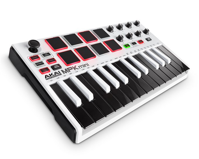 Galerijní obrázek č.1 MIDI keyboardy AKAI MPK mini MKII White Ltd.Edition