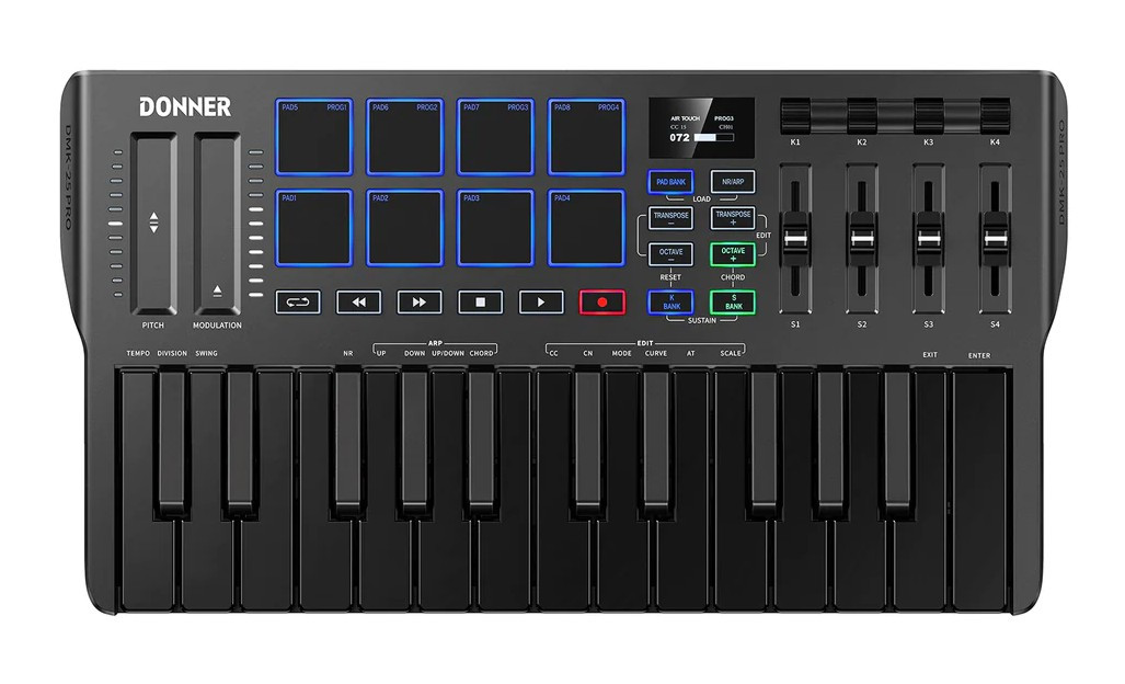 Hlavní obrázek MIDI keyboardy DONNER DMK-25 Pro