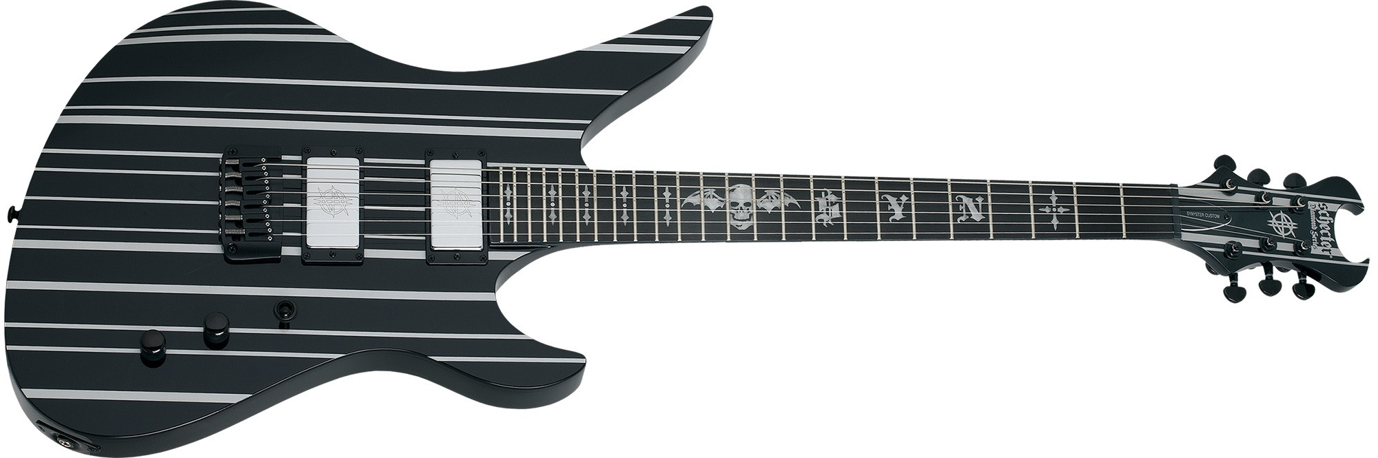 Hlavní obrázek Hard&heavy SCHECTER Synyster Custom HT Gloss Black with Silver Pin Stripe