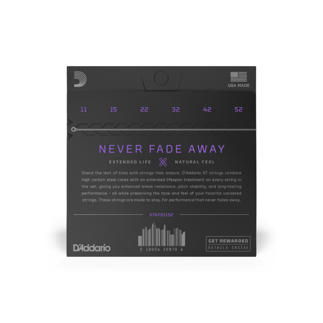 Galerijní obrázek č.1 Tvrdost .011 D'ADDARIO XTAPB1152-3 Pack
