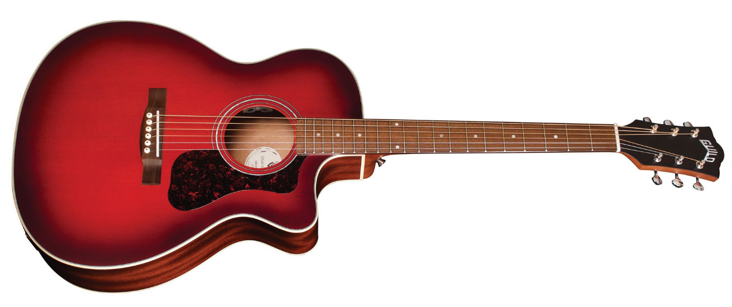 Galerijní obrázek č.1 Akustické kytary a ostatní GUILD OM-240CE - Oxblood Burst