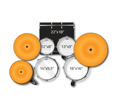 Galerijní obrázek č.5 22“; 12“, 13“; 16“ PEARL EXX725BR/C735 Export EXX - Matte White