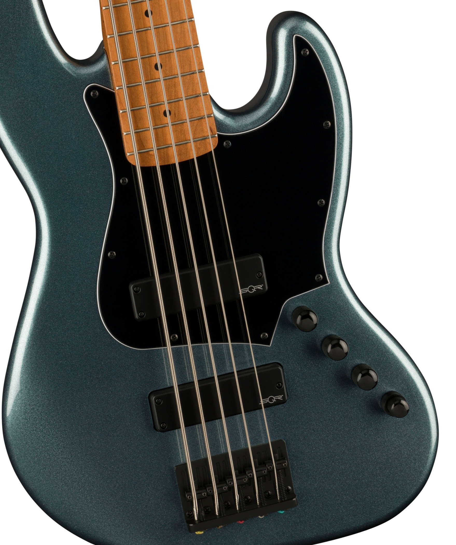 Galerijní obrázek č.2 5strunné FENDER SQUIER Contemporary Active Jazz Bass HH V - Gunmetal Metallic