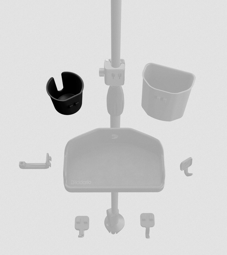Galerijní obrázek č.2 Příslušenství a náhradní díly PLANET WAVES PW-MSASCH-01 Mic Stand Accessory System - Cup Holder