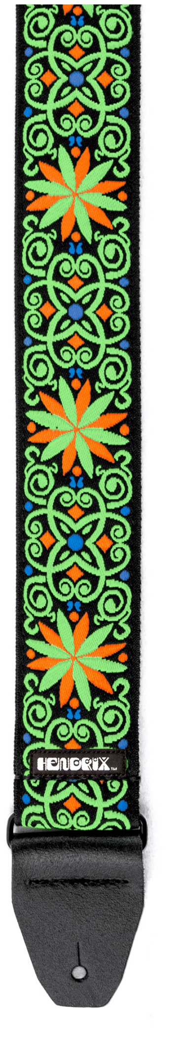 Galerijní obrázek č.2 Nylonové/textilní DUNLOP Jimi Hendrix Blacklight Fillmore Green Strap