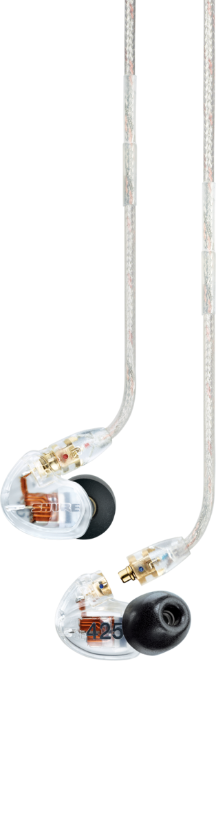 Galerijní obrázek č.1 Sluchátka do uší a pro In-Ear monitoring SHURE SE425-CL Professional Sound Isolating Earphones