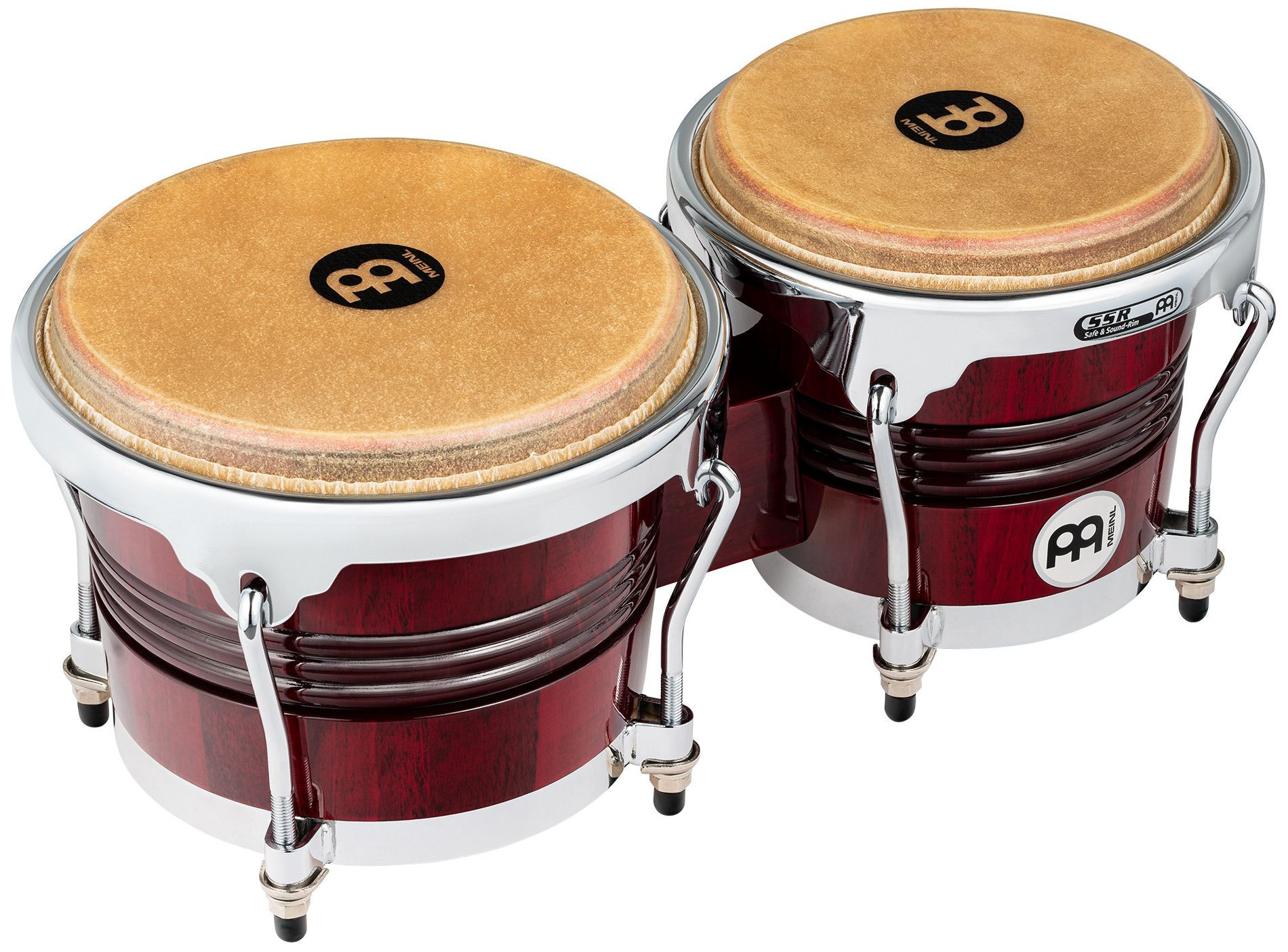 Galerijní obrázek č.1 Bonga MEINL WB200WRP-CH Marathon Exclusive Serie Bongo 6 3/4” Macho & 8” Hembra -  Wine Red