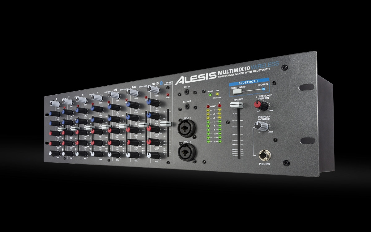 Galerijní obrázek č.1 Rackové, zónové a automatické mixážní pulty ALESIS MultiMix 10 Wireless