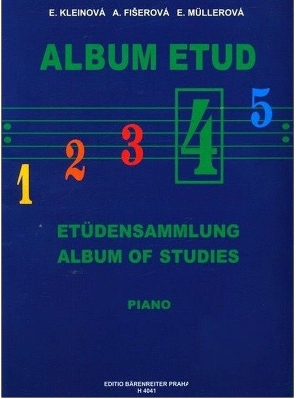 Hlavní obrázek Příslušenství PUBLIKACE Album etud 4 - Eliška Kleinová, Alena Fišerová, Eva Müllerová