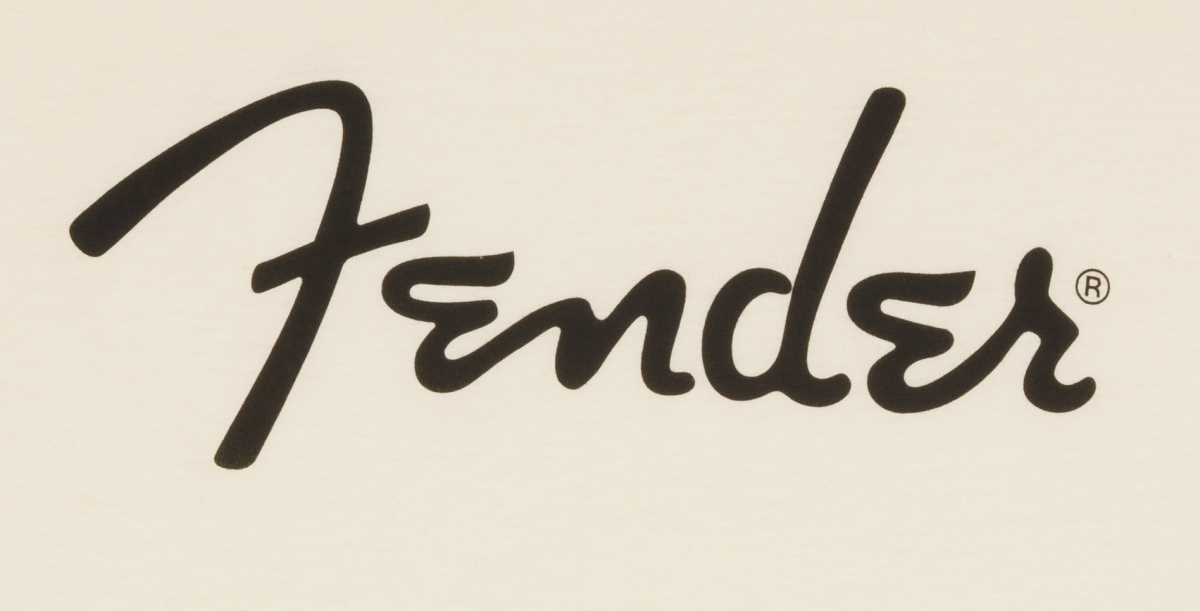 Galerijní obrázek č.1 Oblečení a dárkové předměty FENDER Spaghetti Logo T-Shirt, Olympic White, XXL