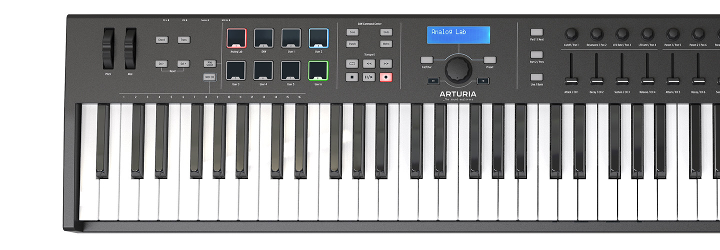 Galerijní obrázek č.2 MIDI keyboardy ARTURIA Keylab Essential 88 Black Edition