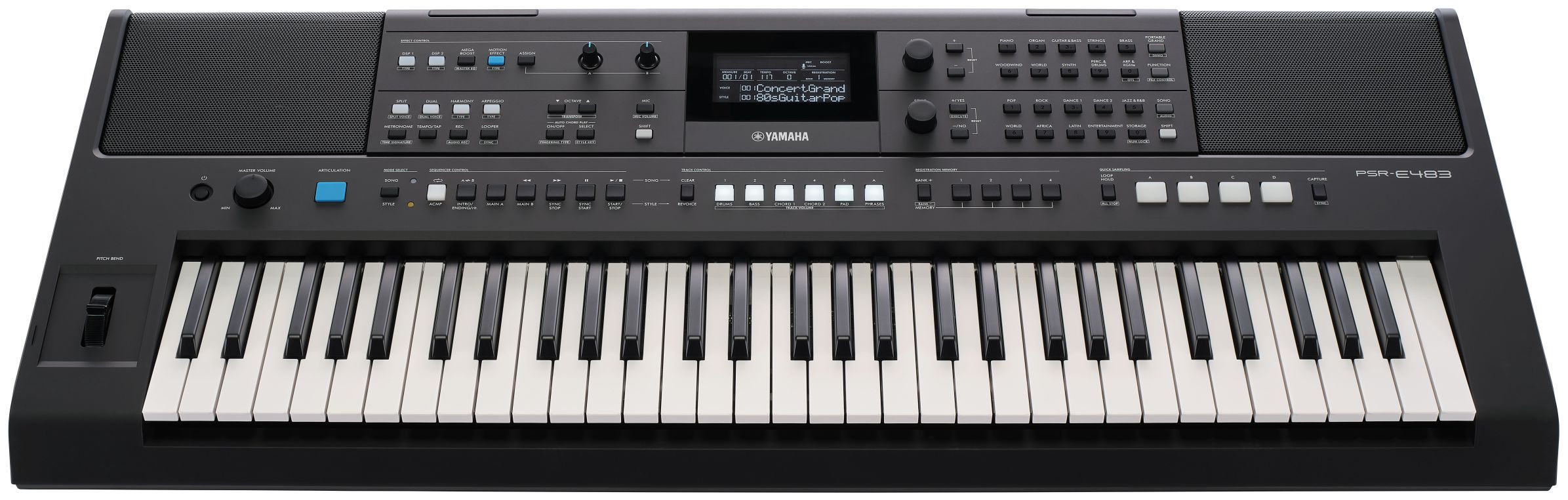 Galerijní obrázek č.3 Keyboardy s dynamikou YAMAHA PSR-E483