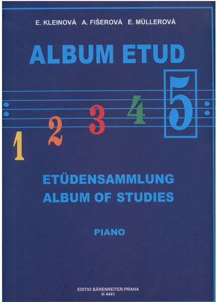 Hlavní obrázek Příslušenství PUBLIKACE Album etud 5 - Eliška Kleinová, Alena Fišerová, Eva Müllerová