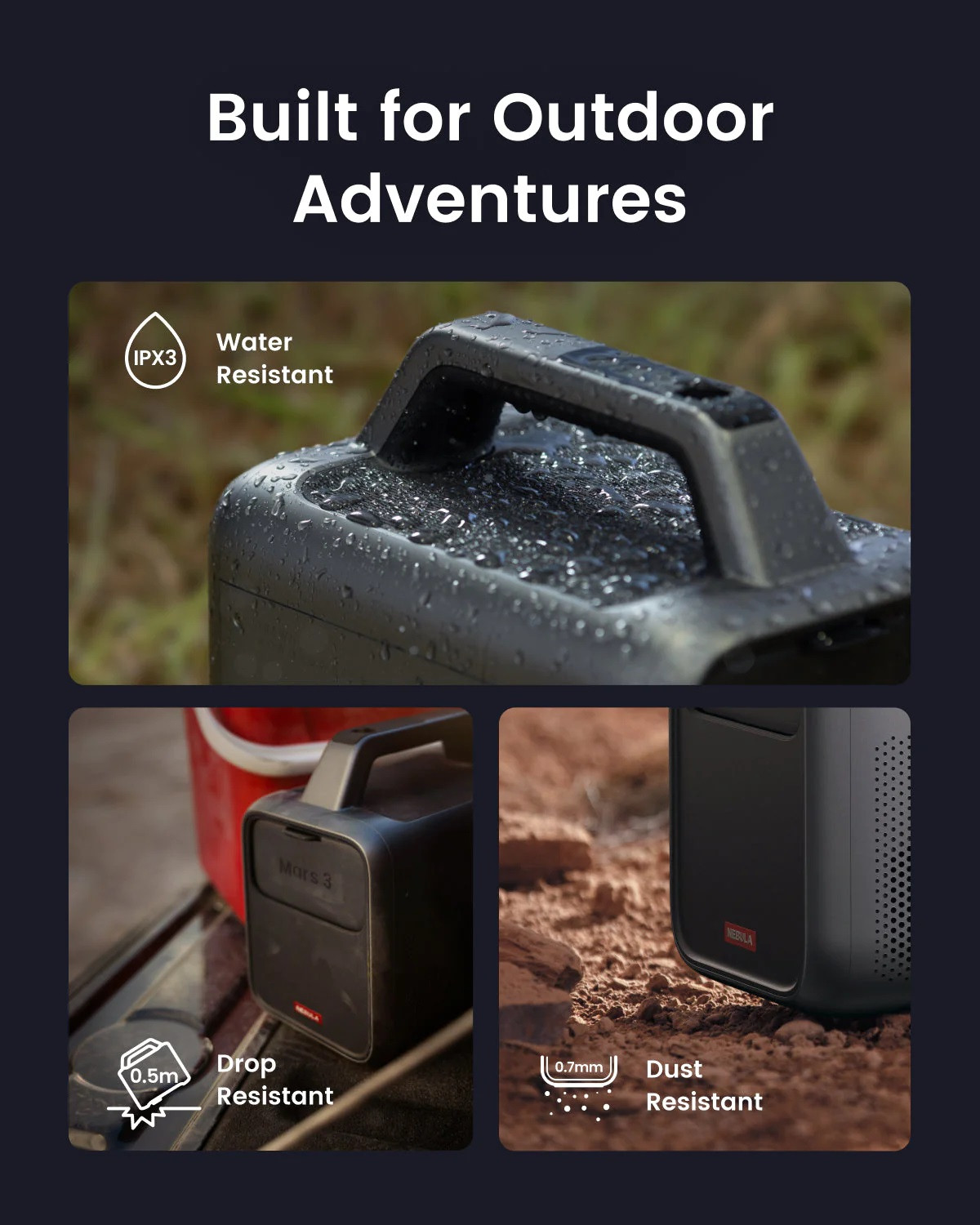 Galerijní obrázek č.2 Přenosné přehrávače a projektory ANKER Nebula Mars 3