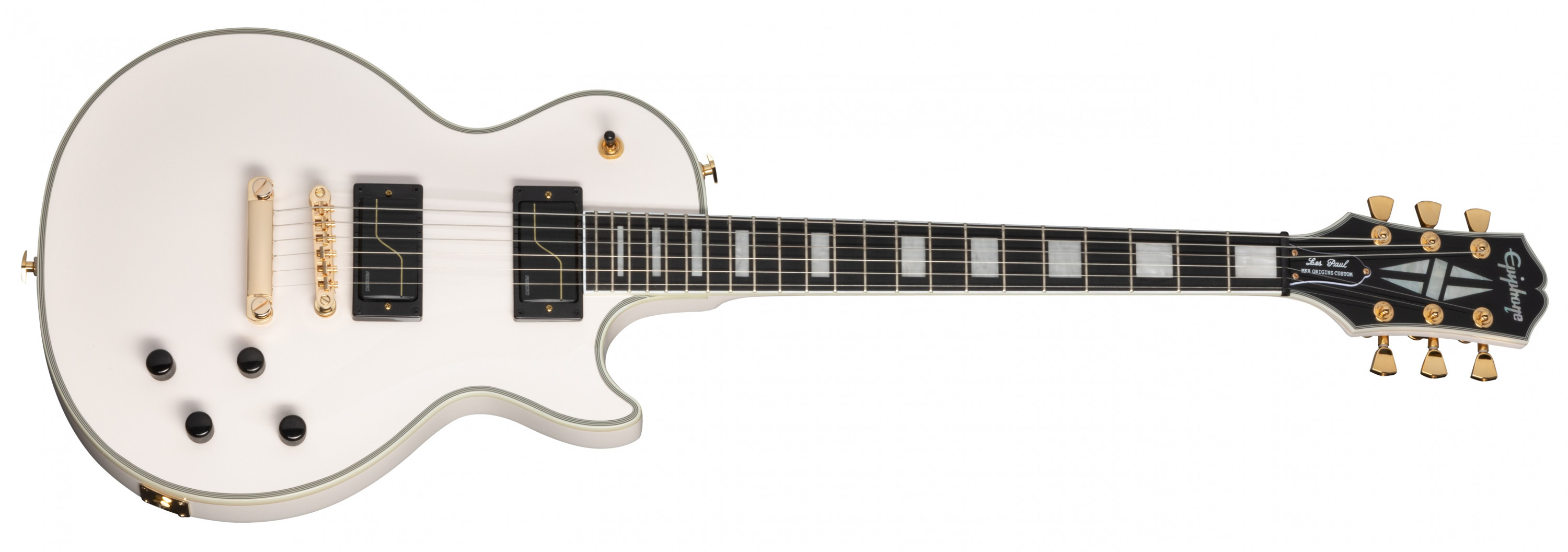 Hlavní obrázek Les Paul EPIPHONE Matt Heafy Les Paul Custom Origins - Bone White