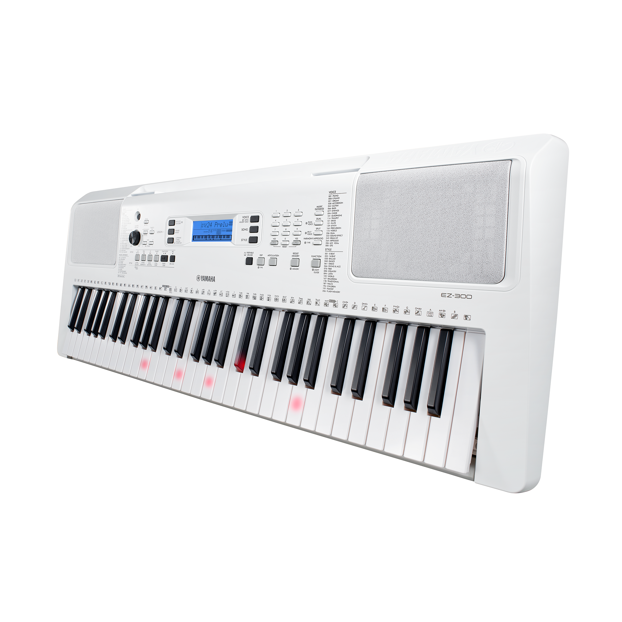 Galerijní obrázek č.3 Keyboardy s dynamikou YAMAHA EZ-300 - Silver White