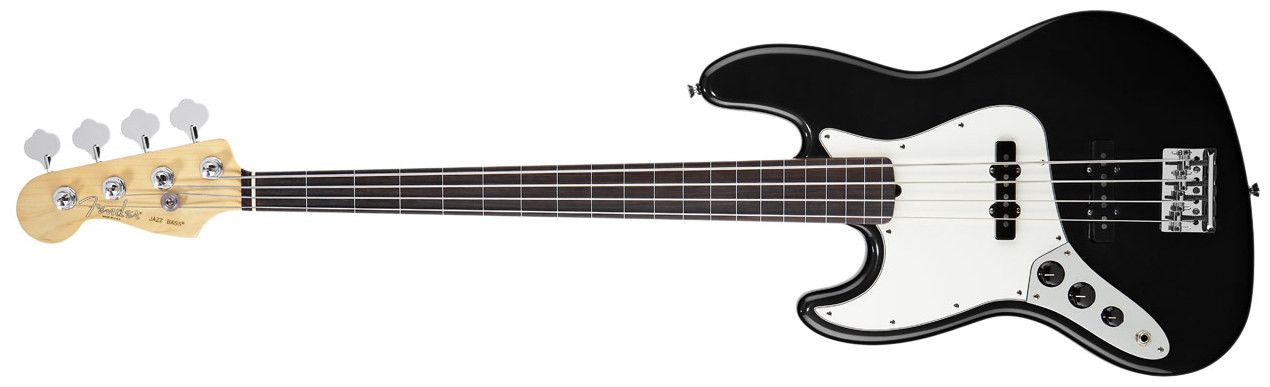 Hlavní obrázek Levoruké FENDER American Standard Jazz Bass®, Left Handed, Rosewood Fingerboard, Black