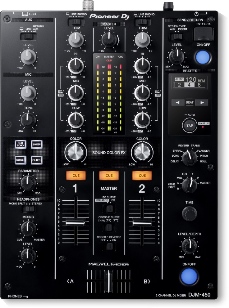 Galerijní obrázek č.1 DJ mixážní pulty PIONEER DJ DJM-450