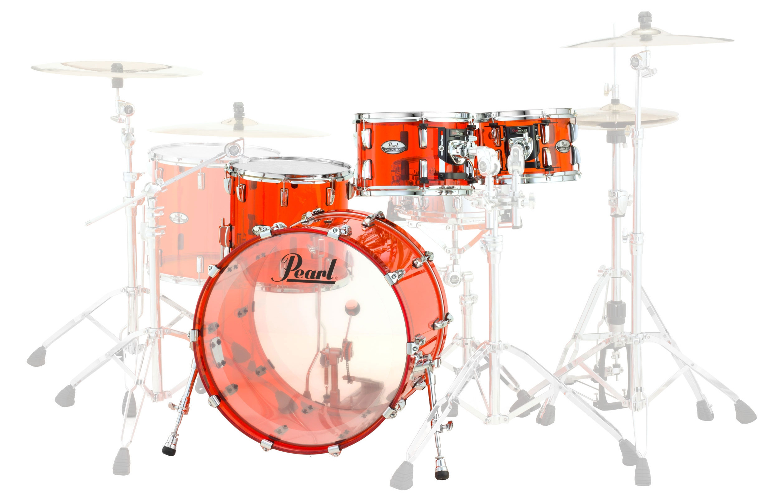 Hlavní obrázek 22“; 10“, 12“; 16“ PEARL CRB524P Crystal Beat - Ruby Red