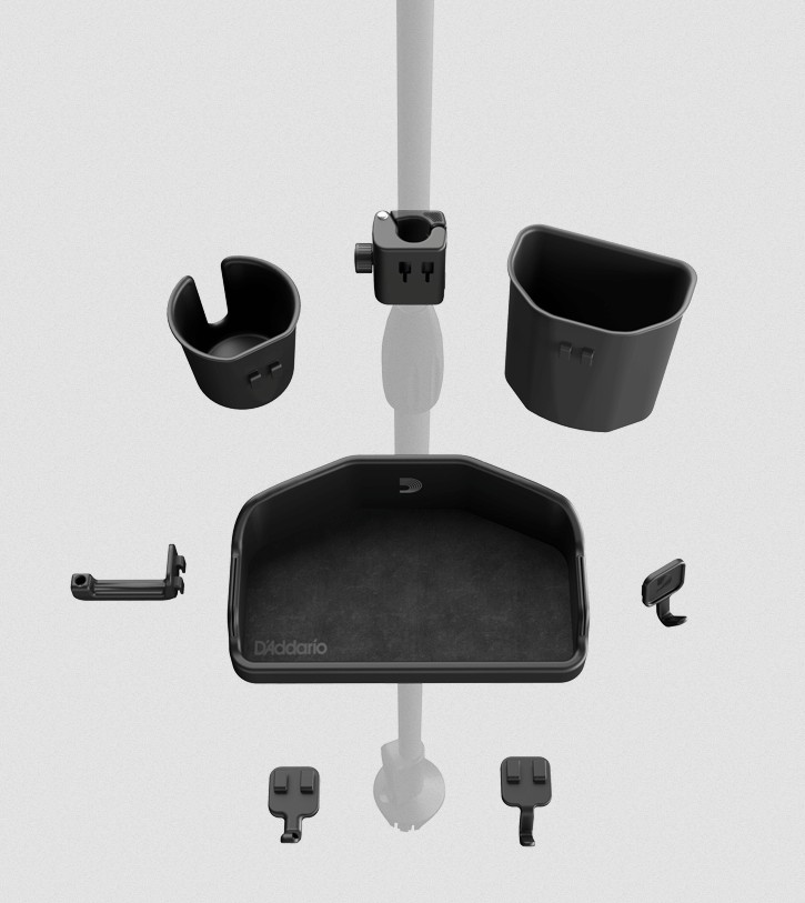 Galerijní obrázek č.2 Příslušenství a náhradní díly PLANET WAVES PW-MSASSK-01 Mic Stand Accessory System - Starter Kit