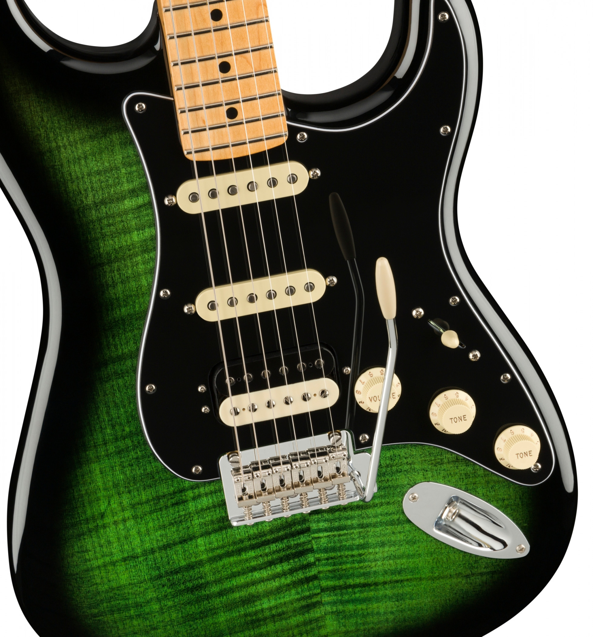 Galerijní obrázek č.3 ST - modely FENDER Player Stratocaster HSS Plus Top - Green Burst Limited Edition