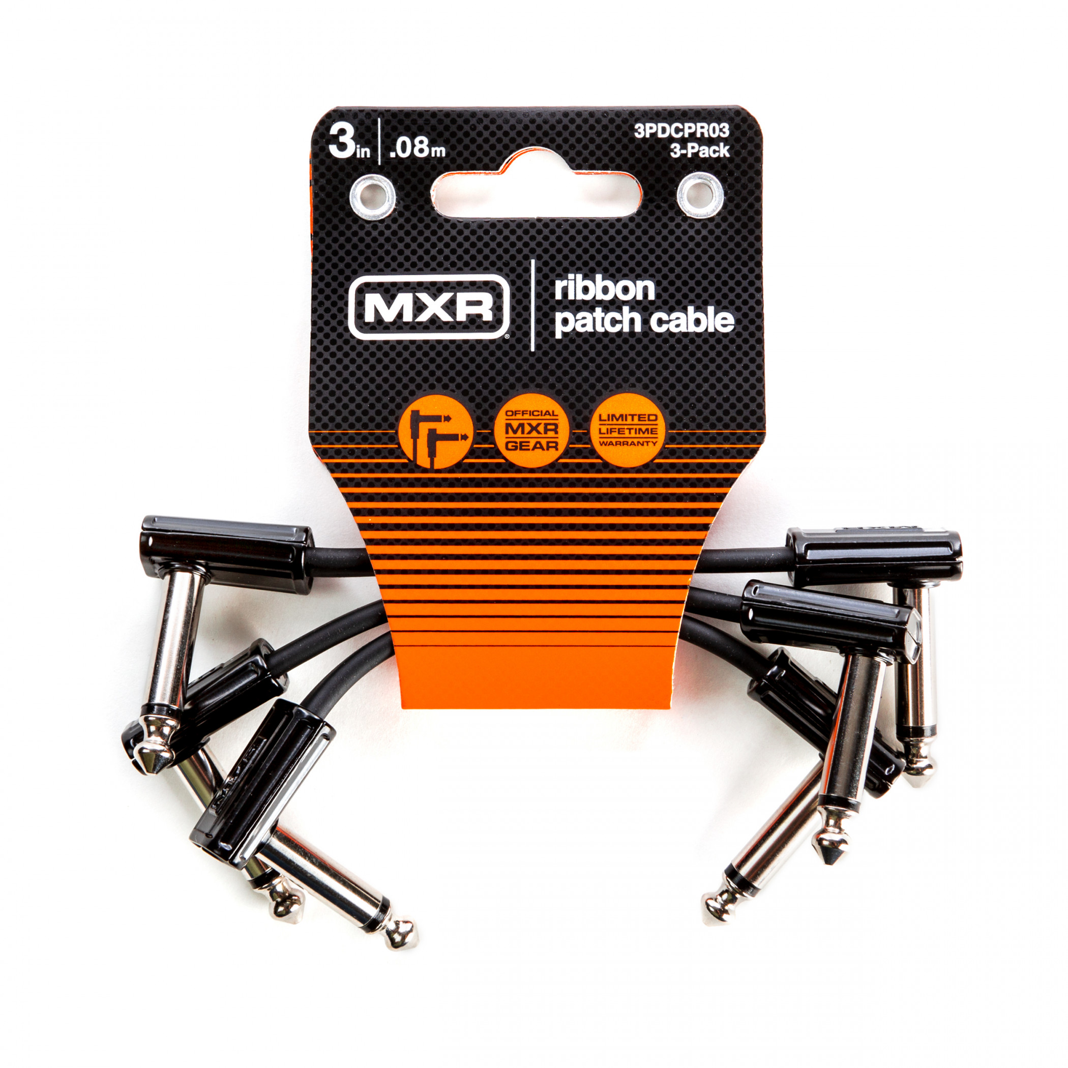 Hlavní obrázek do 1 m DUNLOP MXR RIBBON PATCH CABLE 0,08m - 3 PACK, propojovací kabel