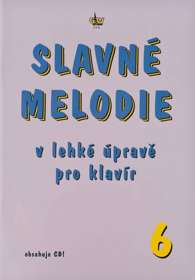 Hlavní obrázek Zpěvníky a učebnice PUBLIKACE Slavné melodie 6 v lehké úpravě pro klavír + CD